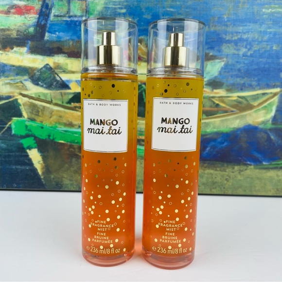 Bath & Body Works Mango Mai Tai Fine Fragrance Mist 2x - Picture 1 of 2